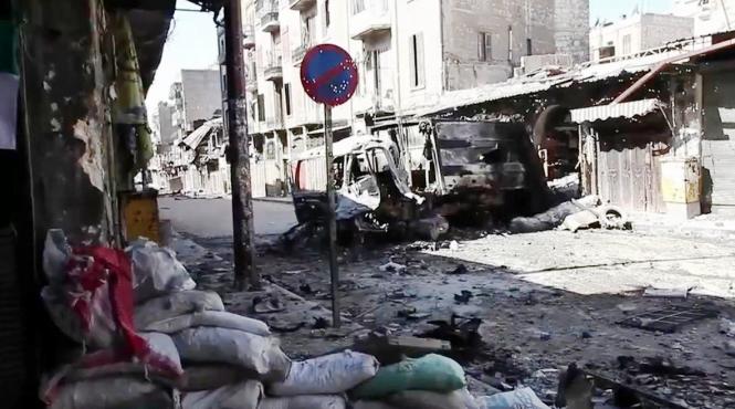 siria 40 de persoane omorate intr o explozie si o serie de atacuri aeriene