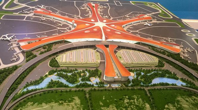 china construieste cel mai mare aeroport din lume video