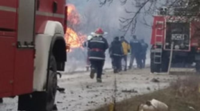 incendiu devastator la un sediu transgaz din gorj dupa ce o conducta s a spart