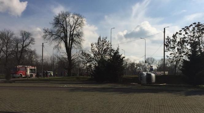 conducta de gaz rupta in urma unui accident rutier