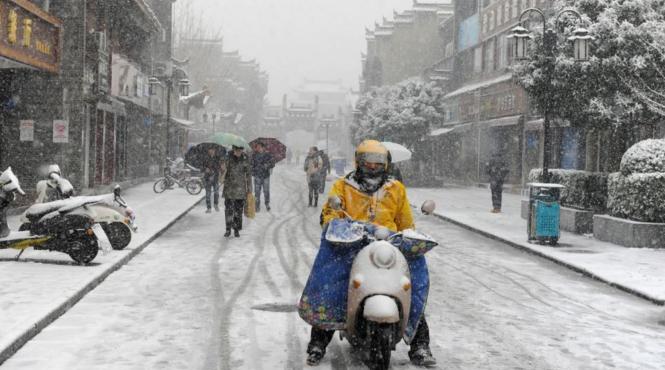 trafic perturbat in china din cauza zapezii