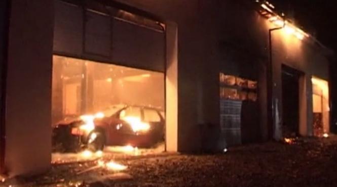 incendiu la o statie itp de pe dn1 pe centura statiunii sinaia