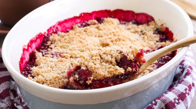 reteta zilei crumble cu prune