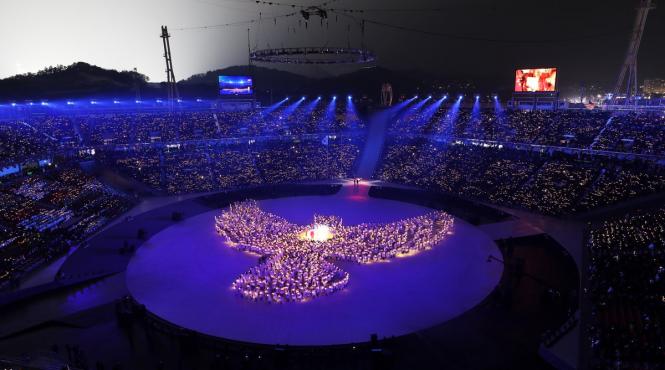 jo 2018 un puternic mesaj de pace transmis cu ocazia ceremoniei de deschidere a olimpiadei de la pyeongchang