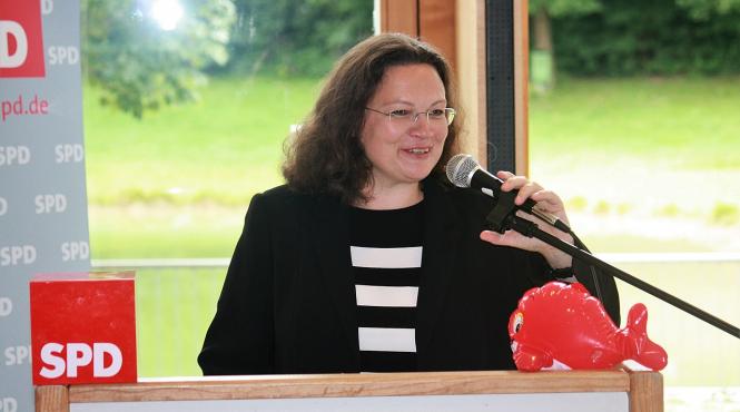 o femeie in fruntea social democratilor din germania