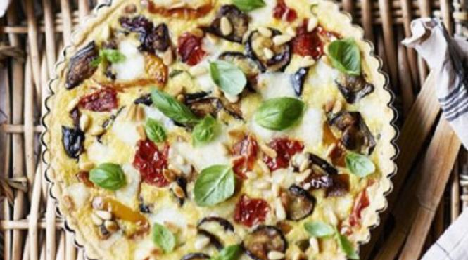 tarta de branza cu legume si ciuperci reteta pentru saptamana alba