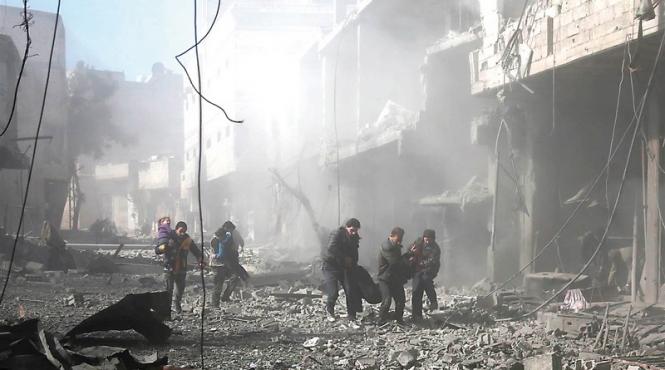 macel sirian in ghouta de est cu ajutorul rusilor