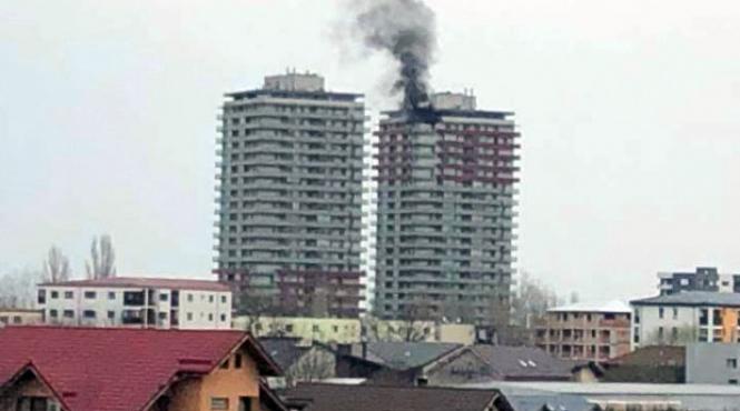 incendiu la un bloc de locuinte din berceni