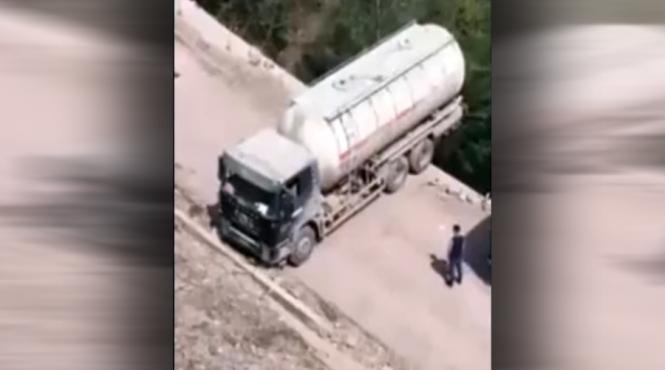 video manevra unui sofer care te tine cu sufletul la gura