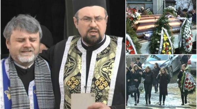 pana si preotii au plans la inmormantarea familiei ucise de florin buliga