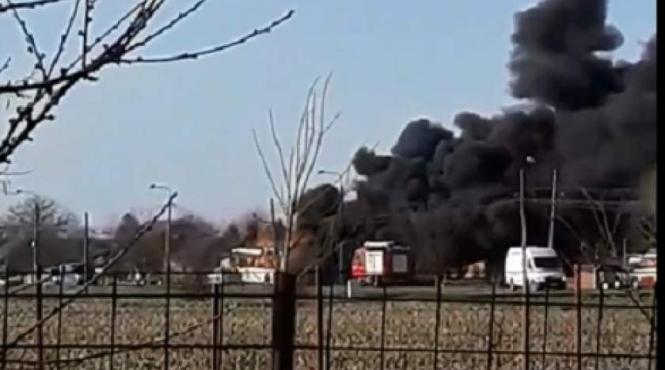 explozie puternica la satu mare un autobuz plin cu calatori a luat foc
