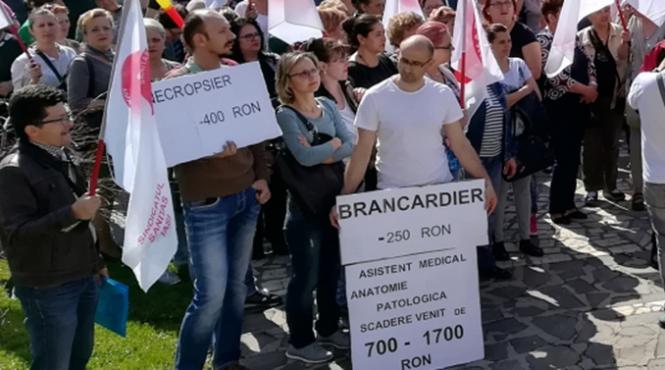 protest la spitalul bagdasar arseni