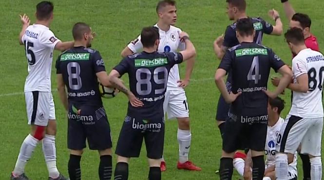 cupa romaniei hermannstadt gaz metan 1 0 cartonas rosu in minutul 8
