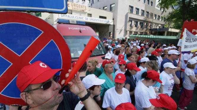 galerie foto greva in sanatate una dintre revendicari este renegocierea contractului colectiv de munca