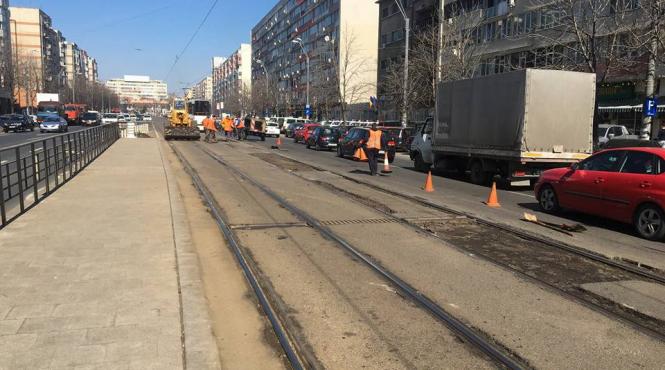 circulatia tramvaielor liniei 41 a fost reluata