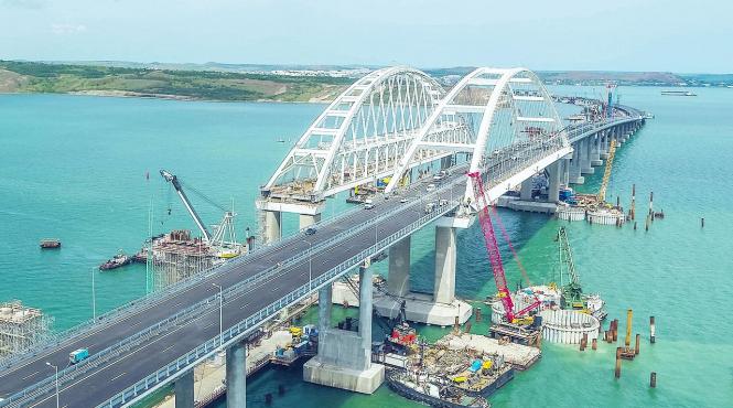 ue a sanctionat companii ruse care au construit podul din crimeea