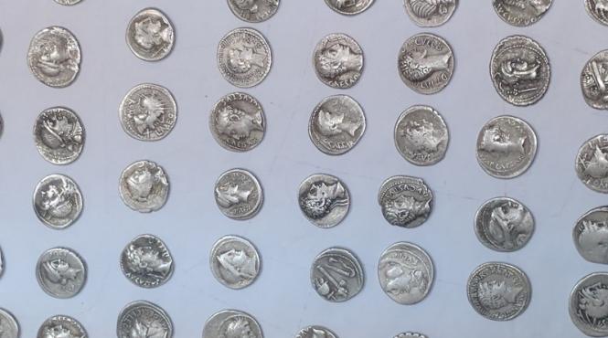 descoperire neobisnuita intr o padure doi tineri au gasit cateva sute de monede vechi de peste doua mii de ani