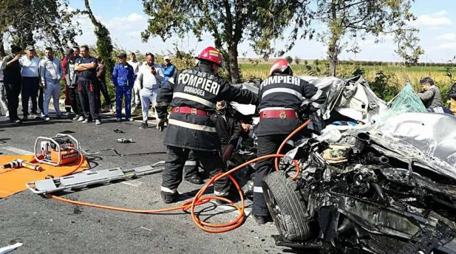 un mort si sapte raniti in urma unui accident petrecut pe dn 151 in localitatea balda