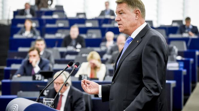 iohannis in plenul pe pledez ferm pentru unitate coeziune si solidaritate in eforturile de consolidare a proiectului european