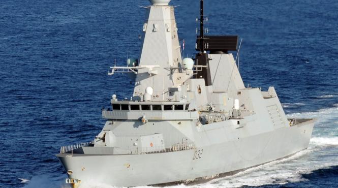 ostilitate deschisa a aviatiei ruse fata de un distrugator britanic