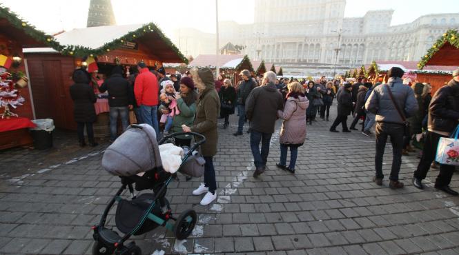 targul de craciun asaltat de bucuresteni