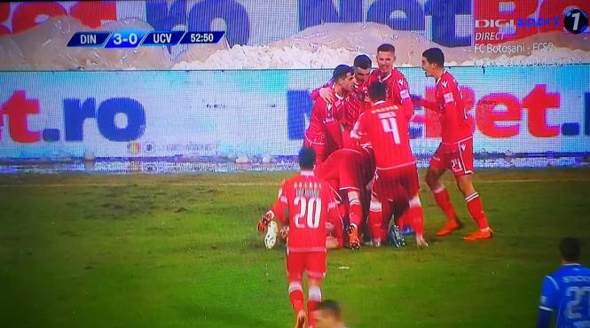 dinamo a castigat cu 3 0 meciul cu craiova