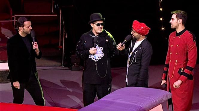 liviu teodorescu si elena gheorghe acrobati la circ in ultima zi din an