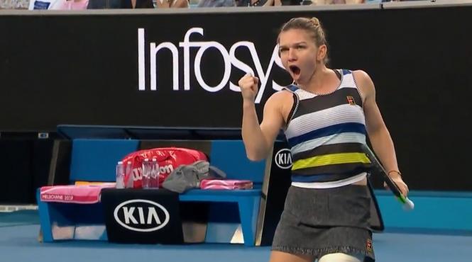 simona halep s a calificat fara probleme in optimile turneului australian open