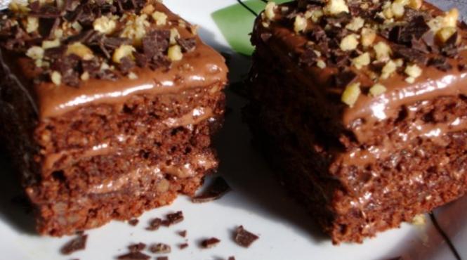 reteta zilei prajitura cu ciocolata si alune