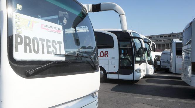 doua zile de proteste ale transportatorilor la guvern