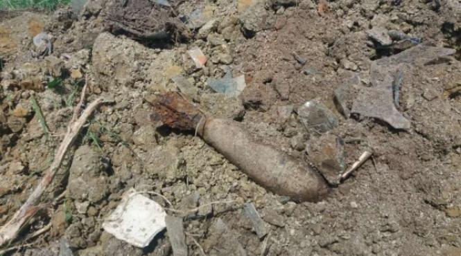 bomba de aruncator descoperita de un barbat din harghita