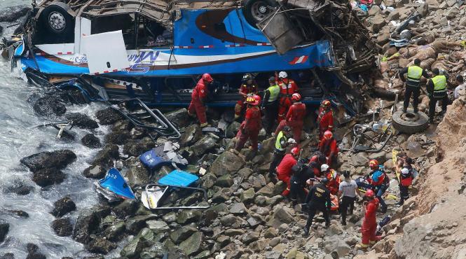 bolivia 25 de persoane au murit dupa caderea intr o rapa a autocarului in care se aflau