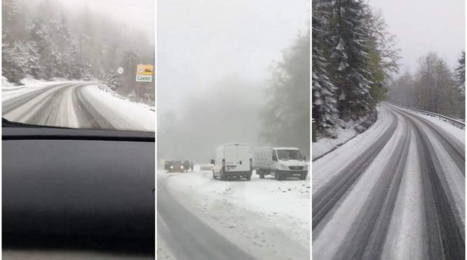 iarna s a intors in forta in maramures drumarii au intervenit cu trei tone de sare pe sosele