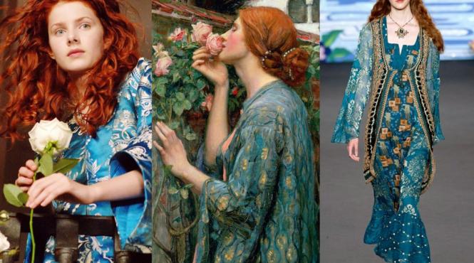 roscate de vis au inspirat pictura prerafaelita dar si moda actuala