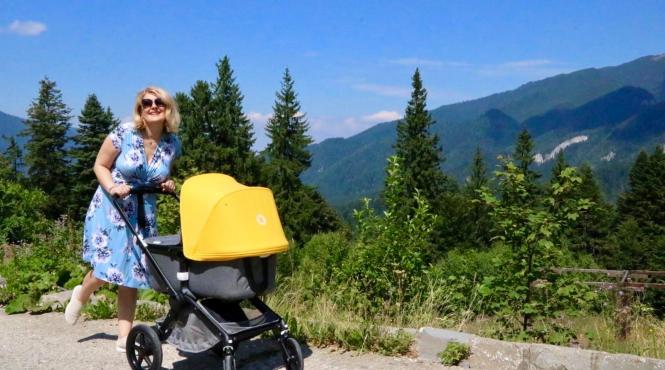 la o luna de la nastere alessandra stoicescu a facut deja doua excursii cu sara si isi revine complet in cea mai buna forma