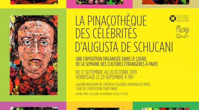saptamanii culturilor straine la paris expozitia pinacoteca celebritatilor a artistei franco romane augusta de schucani