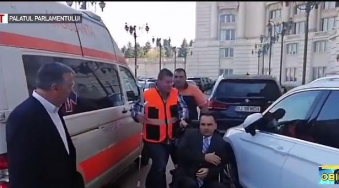 senatorul adus cu ambulanta pentru votul motiunii am vrut sa demonstrez ca nu tradez