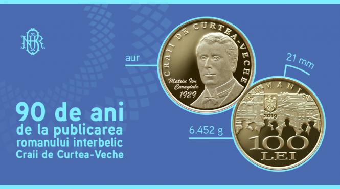 bnr lanseaza o moneda din aur dedicata romanului craii de curtea veche