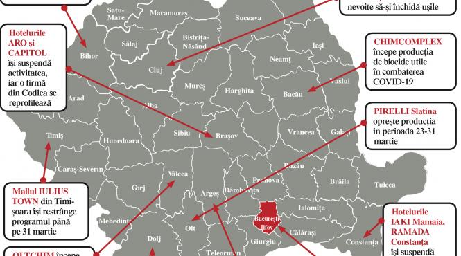 harta economica a crizei covid