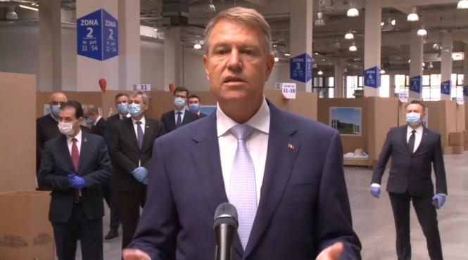 klaus iohannis si ludovic orban vizita la unitatea de suport medical bucurestii noi