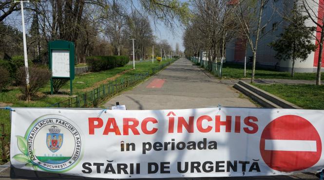 decizie parcurile din capitala se deschid la incetarea starii de urgenta