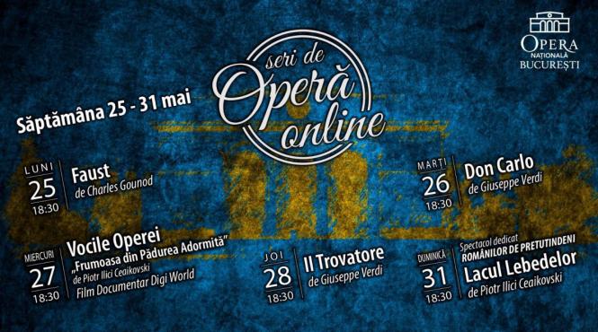 faust don carlo trubadurul lacul lebedelor si un episod din seria vocile operei tramsmise in cadrul seri de opera online