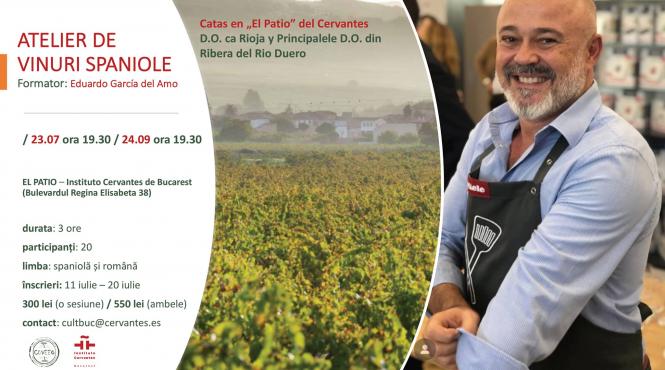 atelier de prezentare si degustare de vinuri spaniole la institutul cervantes din bucuresti
