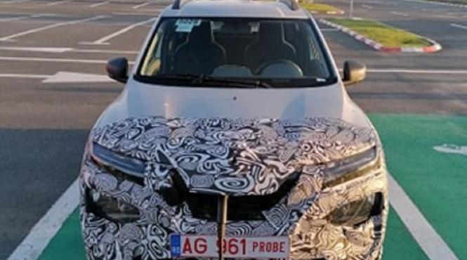 dacia electrica surprinsa in probe