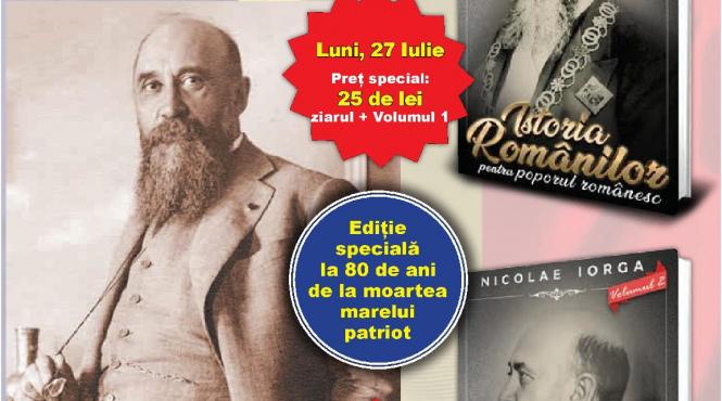 jurnalul iti ofera o doua volume de mare valoare pe care orice roman trebuie sa le citeasca istoria romanilor pentru poporul romanesc de nicolae iorga