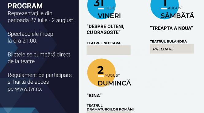 evenimentul teatru in tvr va invita la noi spectacole in gradina tvr