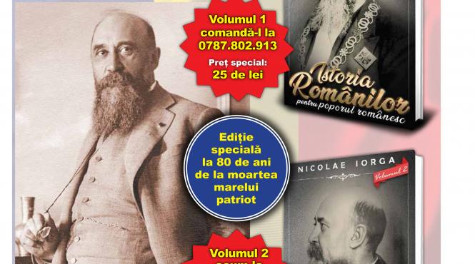 nu rata luni jurnalul si volumul 2 al operei lui nicolae iorga istoria romanilor pentru poporul romanesc