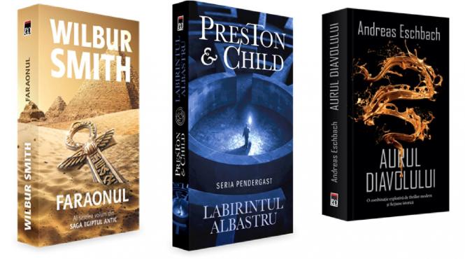 faraonul de wilbur smith labirintul albastru de preston child si aurul diavolului de andreas eschbach trei noi aparitii