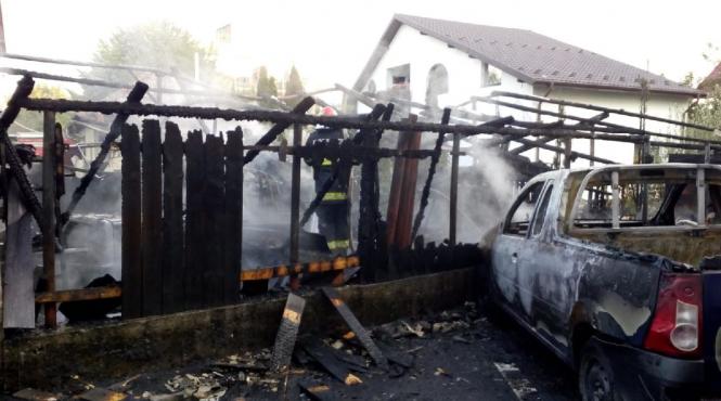 incendiu puternic in campulung muscel