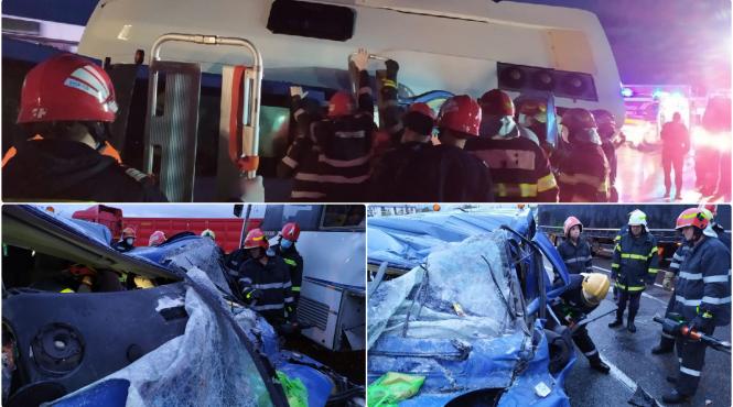 accident teribil in judetul iasi sunt 13 victime dintre care 4 incarcerate a fost activat planul rosu